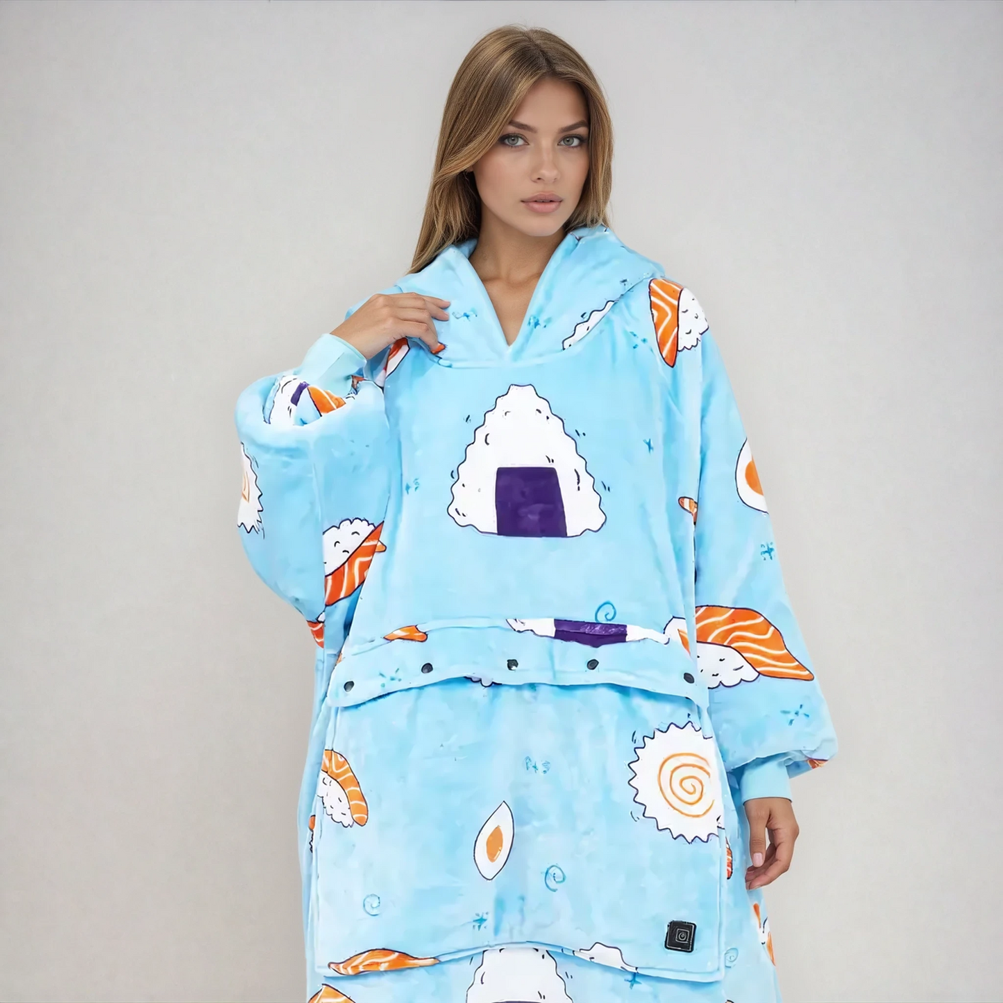 Heated Hoodie Blanket